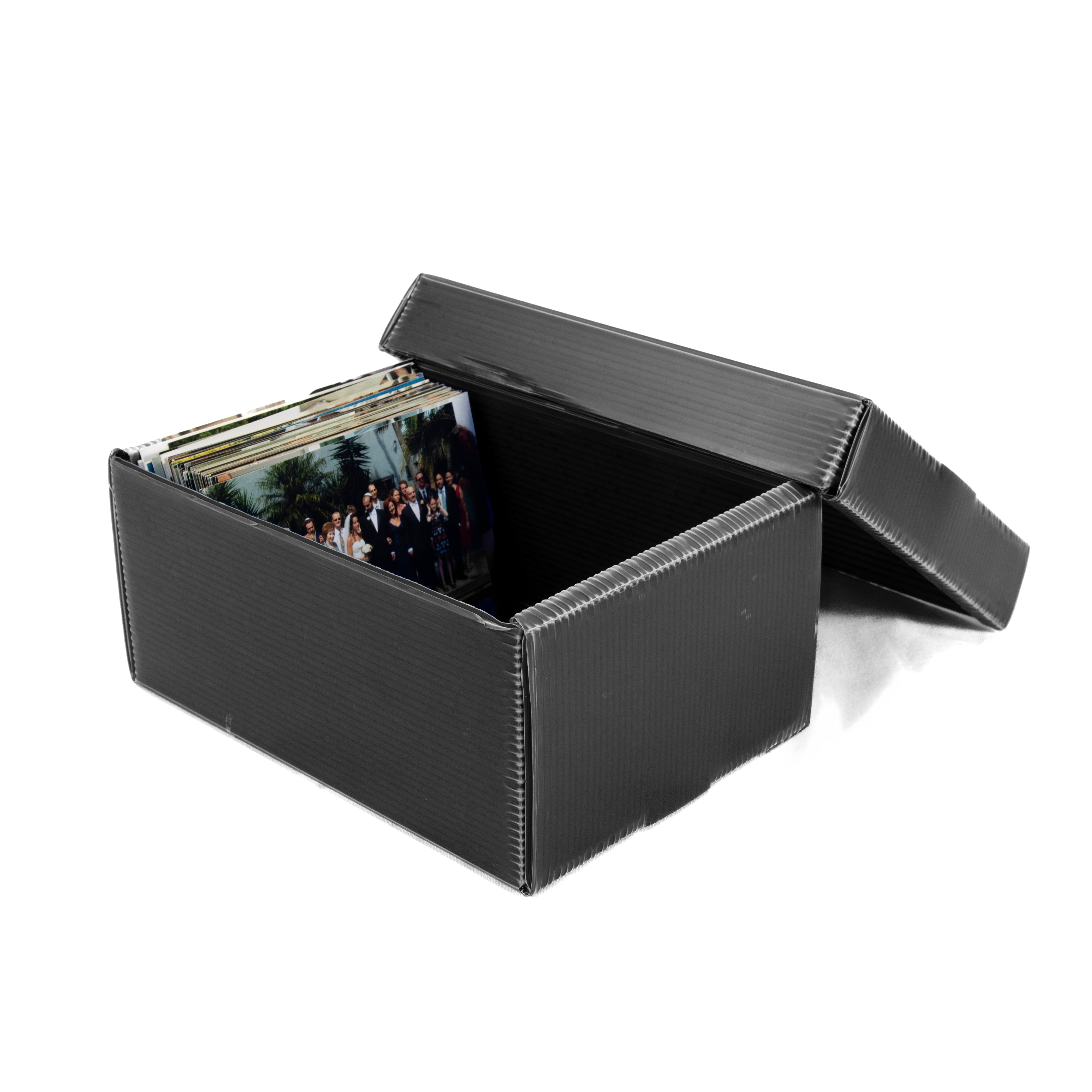 Photo Storage Box – top-down view, archival photo protection