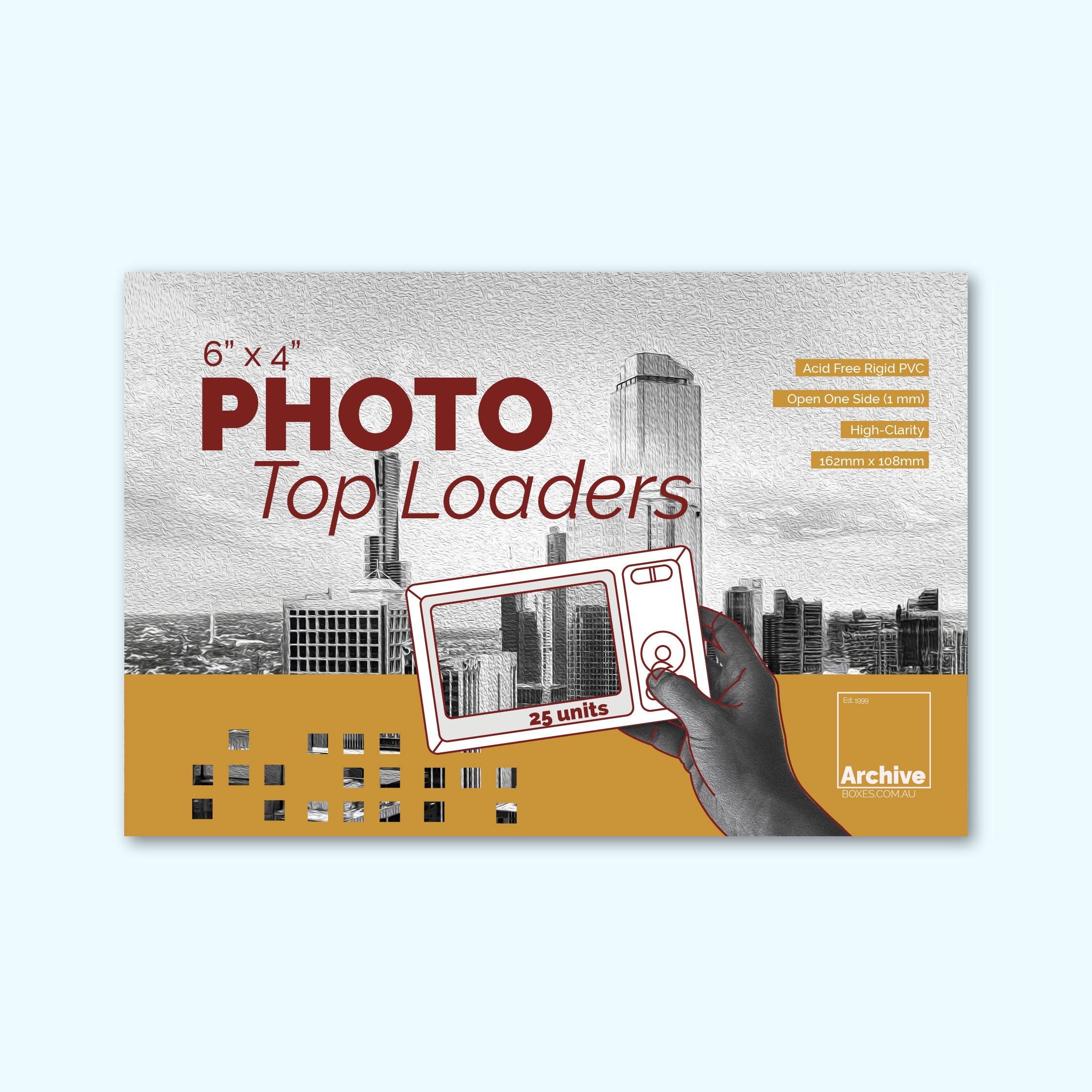 6x4" Photograph Toploaders (Landscape)