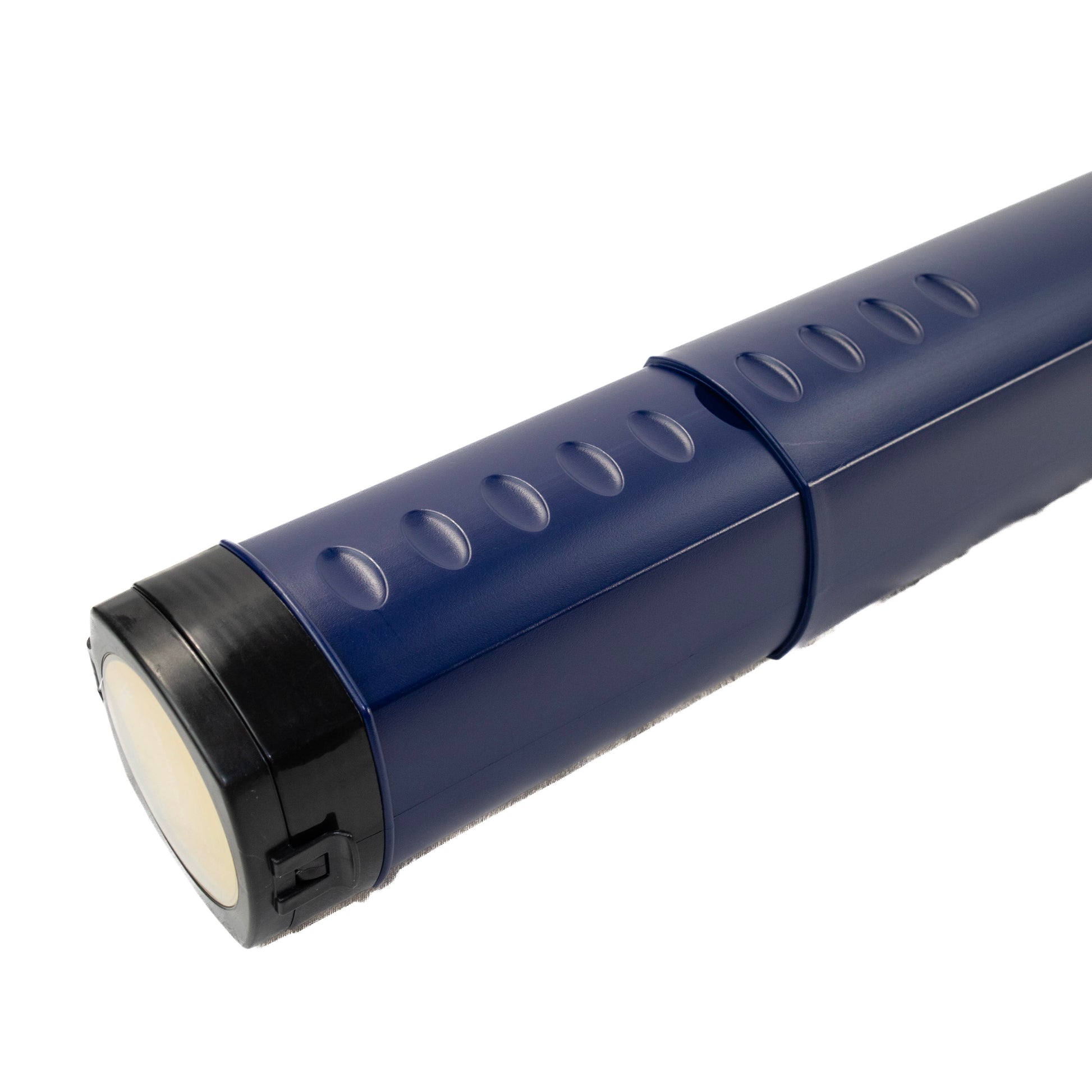 Poster storage tube with secure cap and protective casing