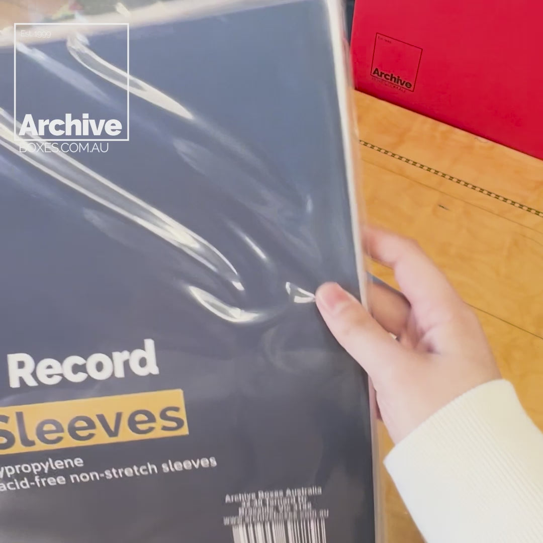 Load video: 12&quot; Vinyl Record Outer Sleeves