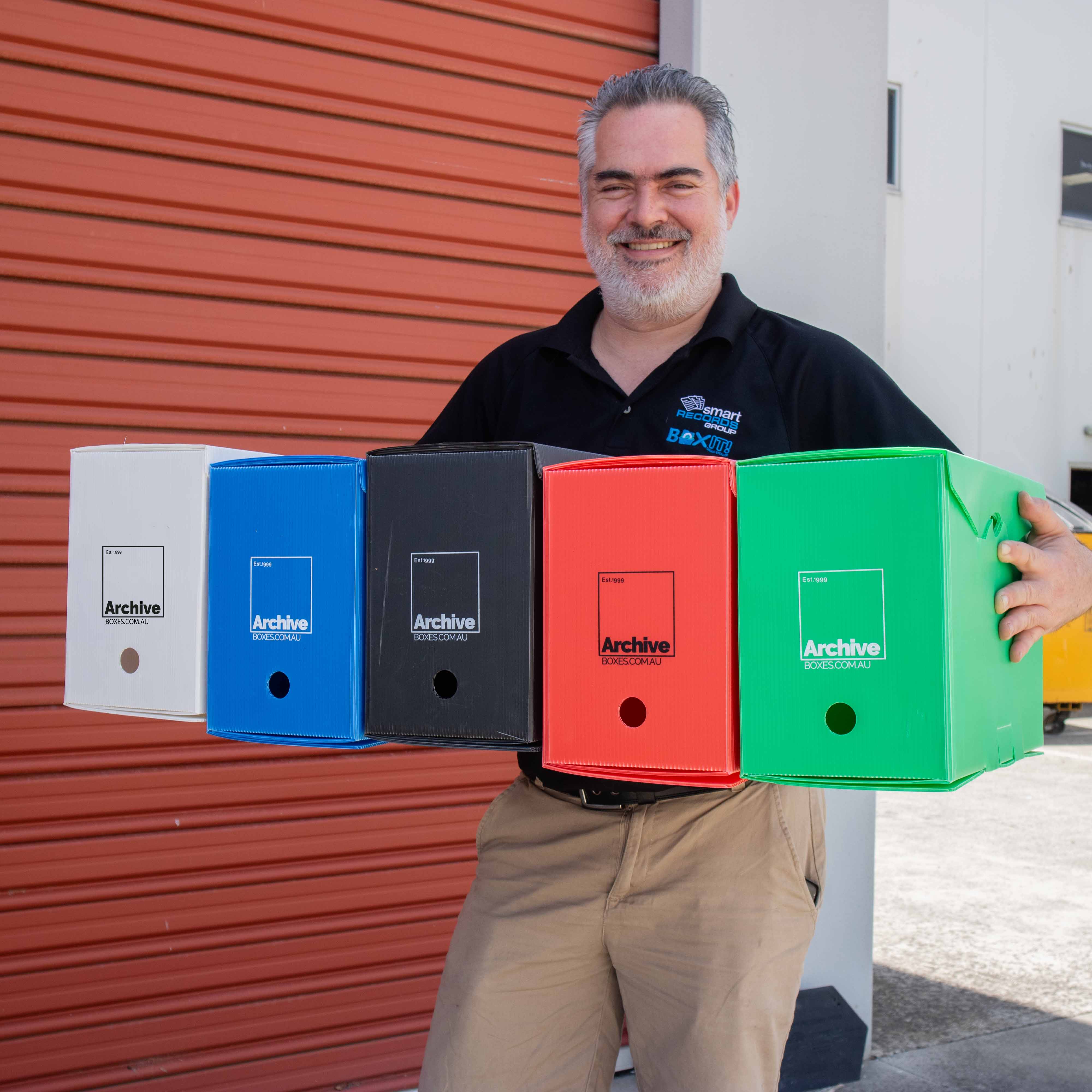 PROA Archive Box Type 1 – top-down view, acid-free document storage Australia