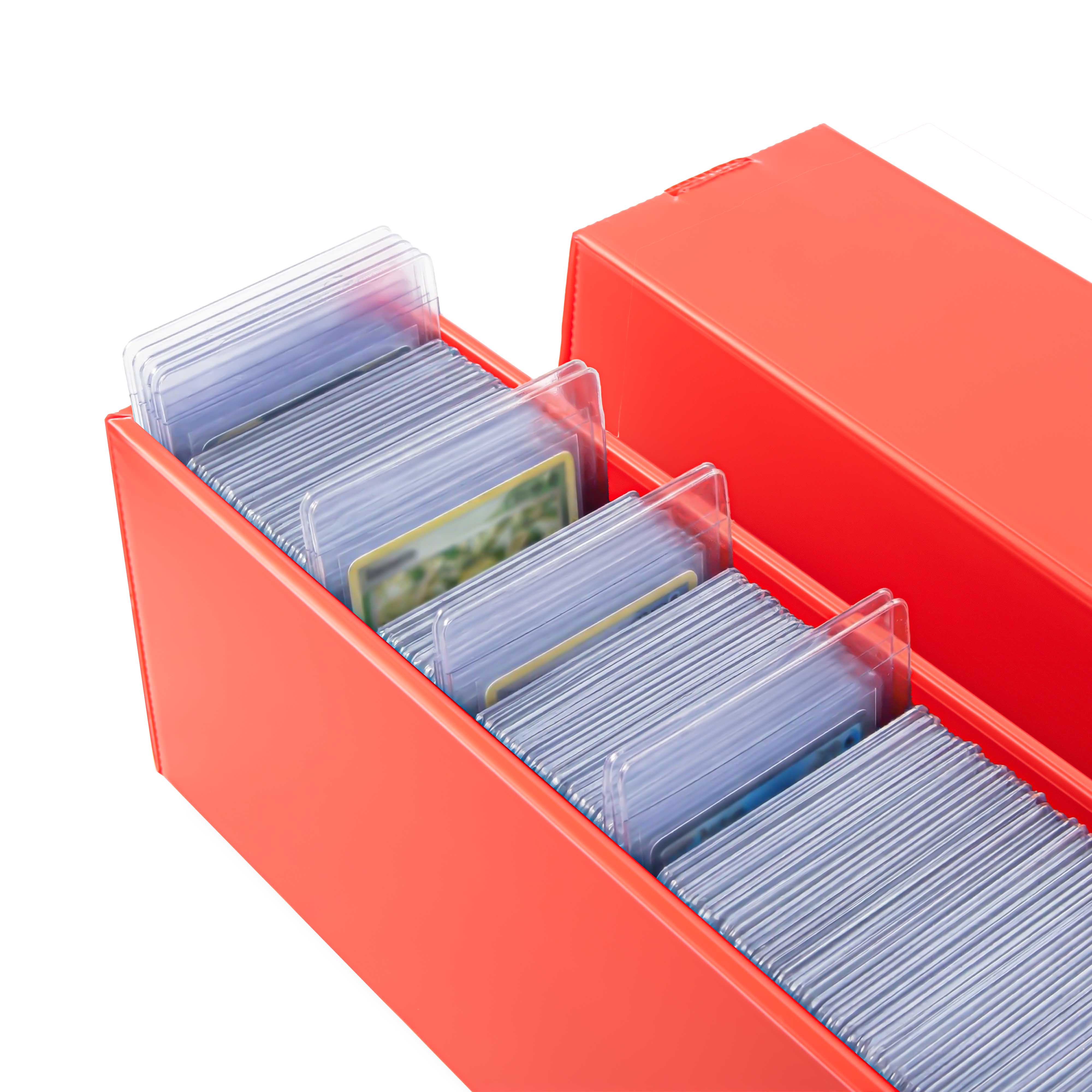 Semi-Rigid & Graded Card Storage Box – lifestyle in use, trading card protection