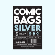 Silver Comic Book Bags – front view, acid-free comic protection