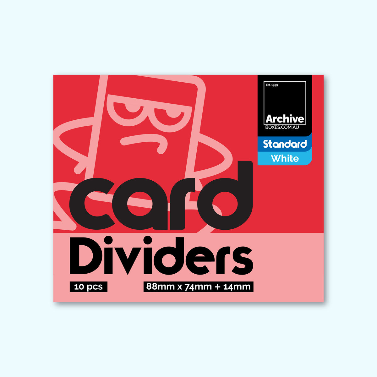 Standard Card Storage Box Dividers – Landscape | Card Protection Accessories
