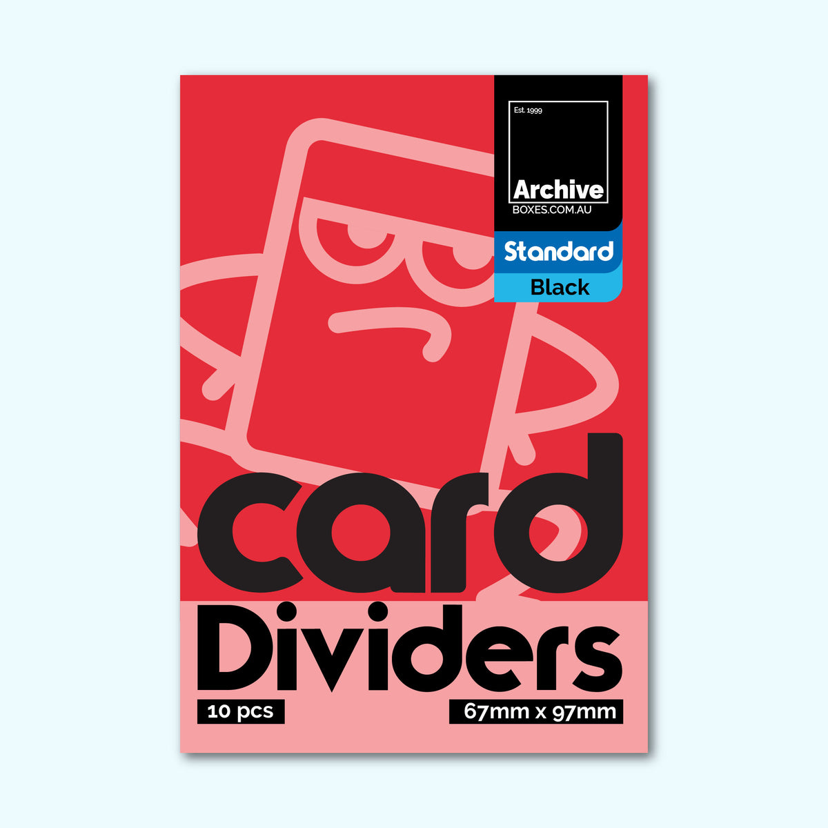 Standard Card Storage Box Dividers – Portrait | Card Protection Accessories