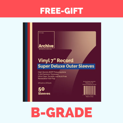 B-Grade // 7"/ 45 RPM Vinyl Record Super Deluxe Outer Sleeves (Resealable Flap)