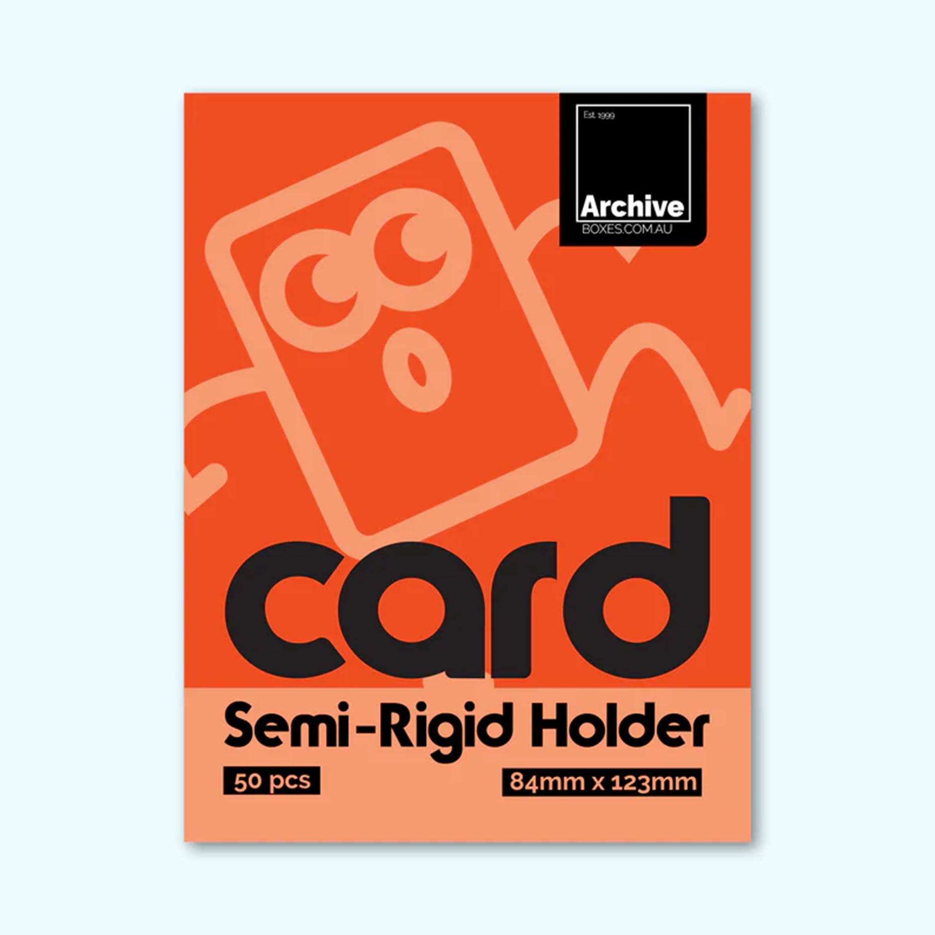 Card Semi-Rigid Grading Holders – front view, trading card protection