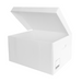 A3 Archive Box attached lid white strong handles