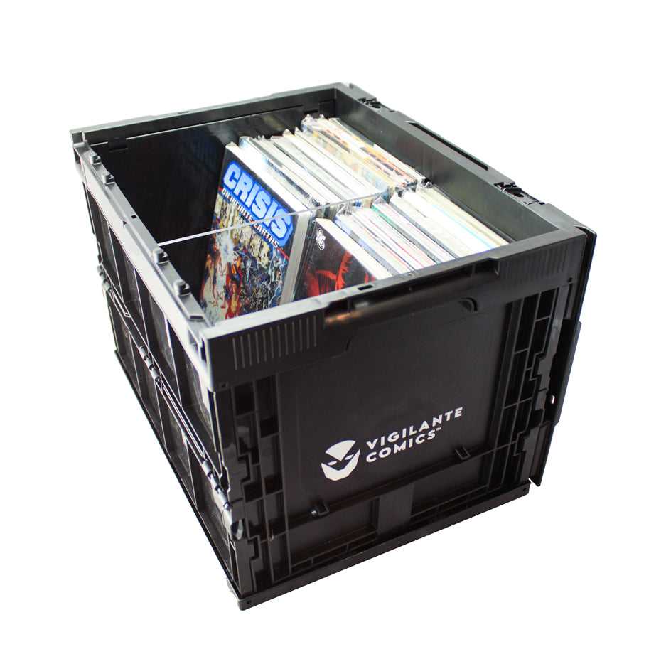 comic book crate divider plastic strong clear organisation