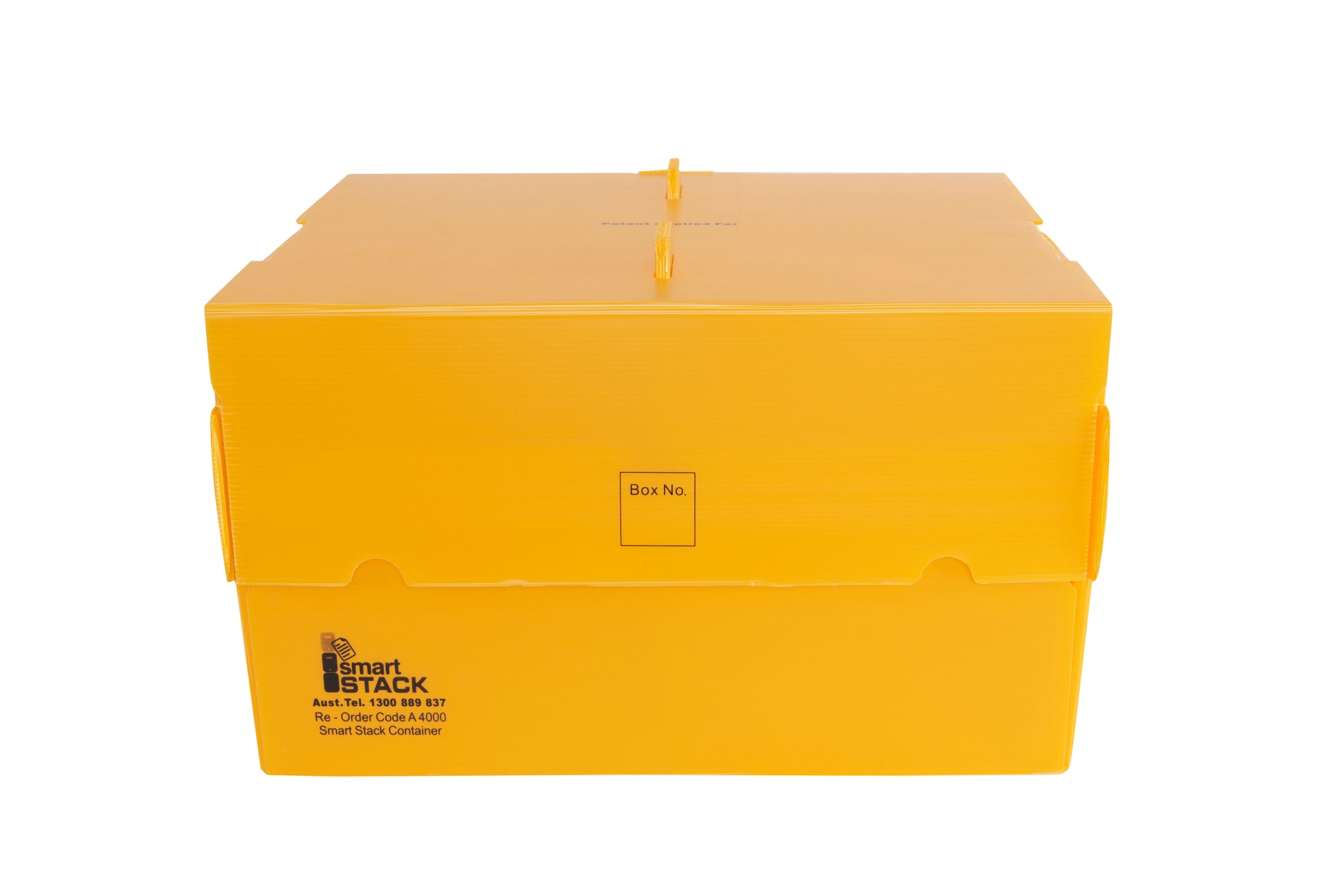 plastic stacking box outer strong front opening