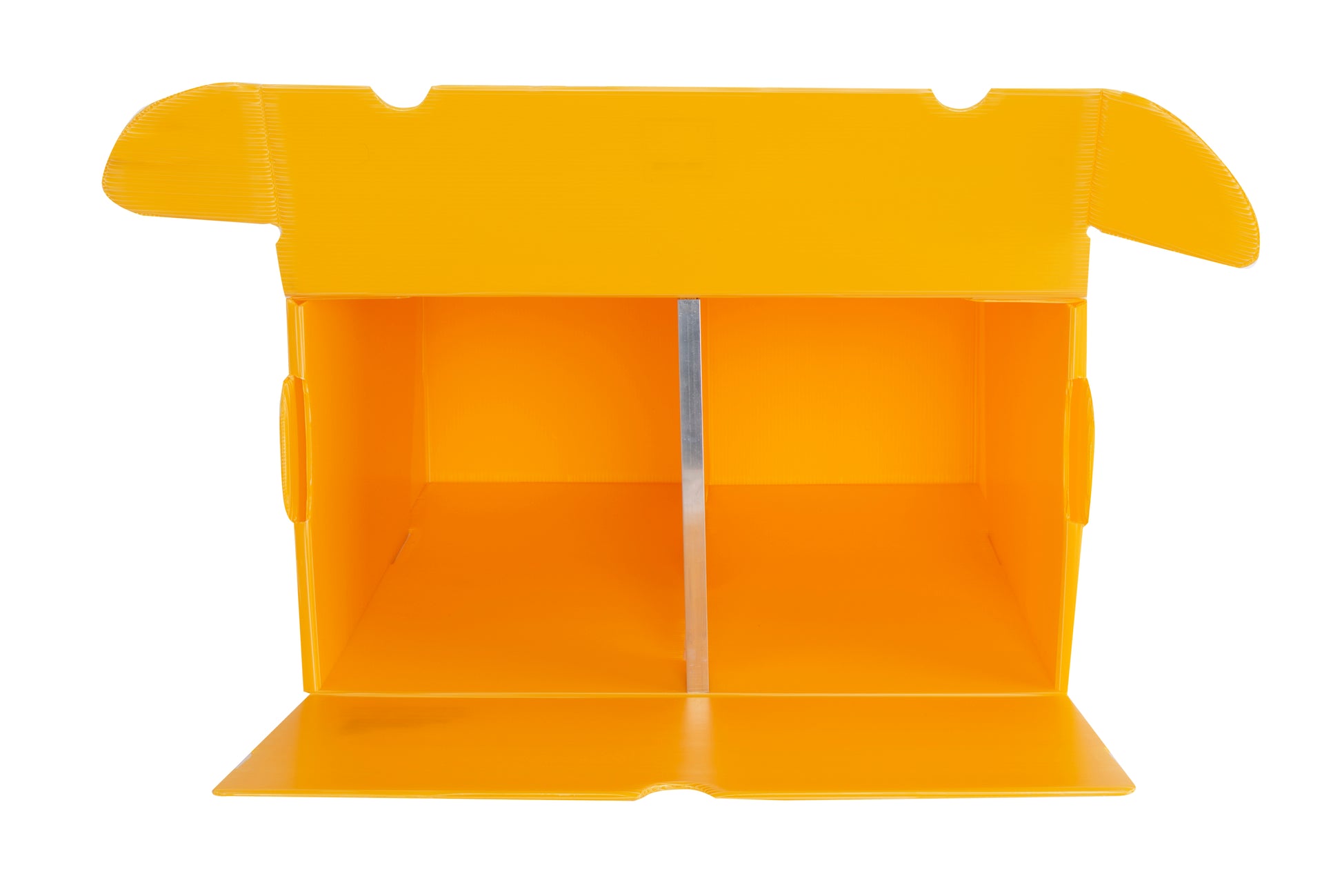 plastic stacking box outer strong front opening