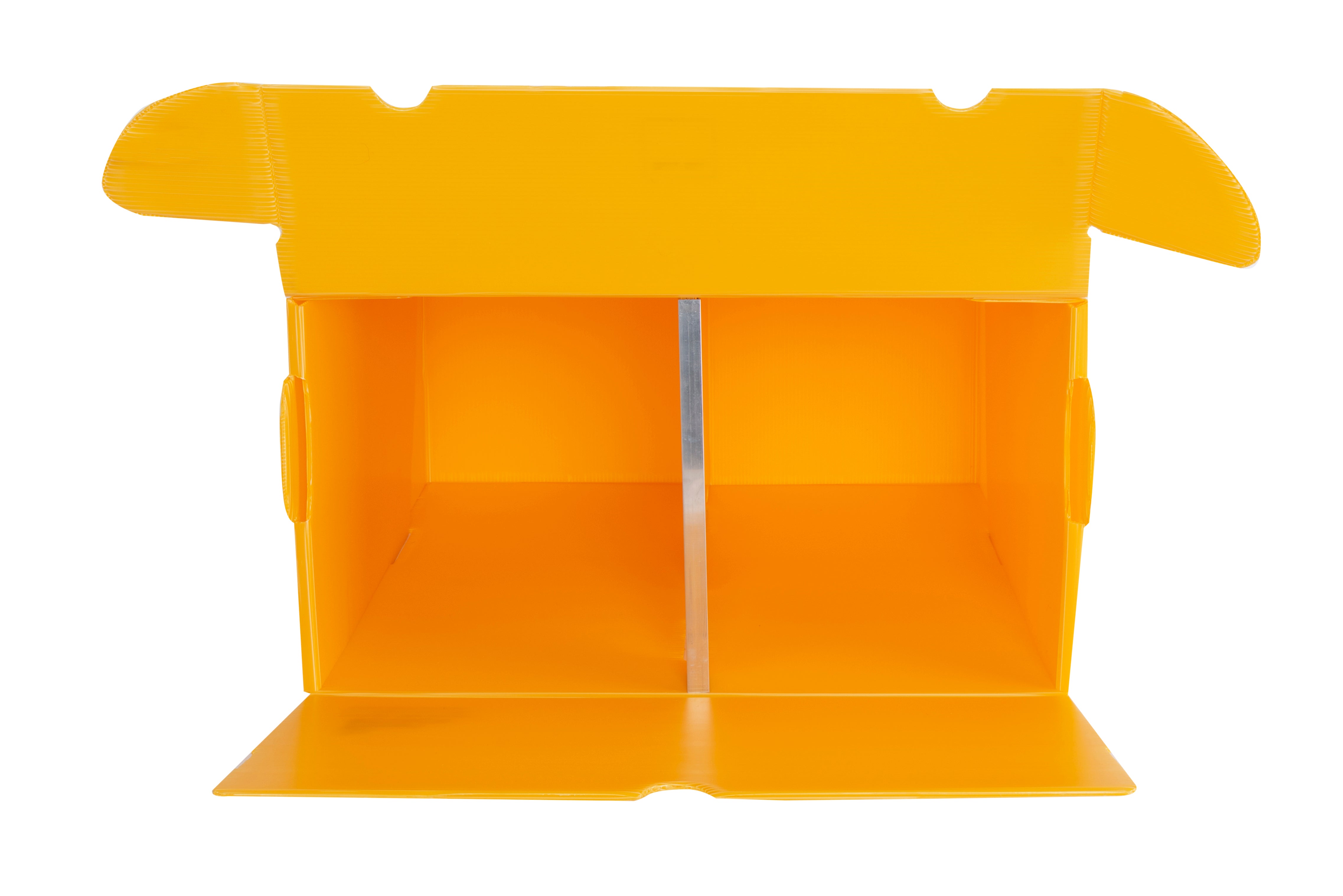 plastic stacking box outer strong front opening