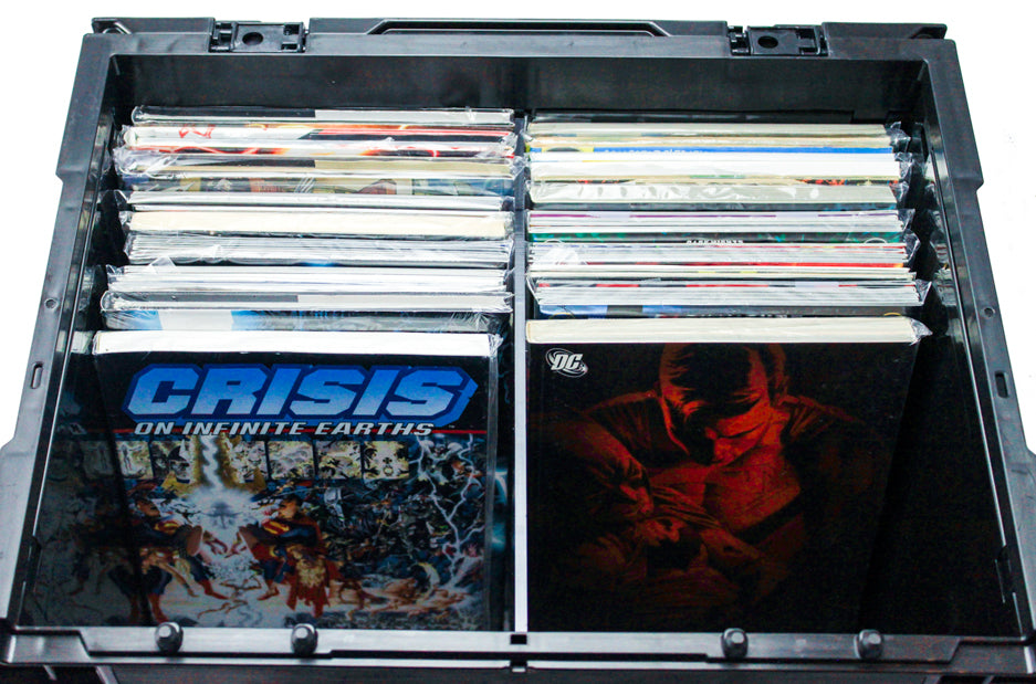 comic book crate divider plastic strong clear organisation