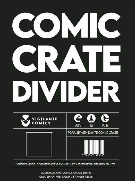 comic book crate divider plastic strong clear organisation