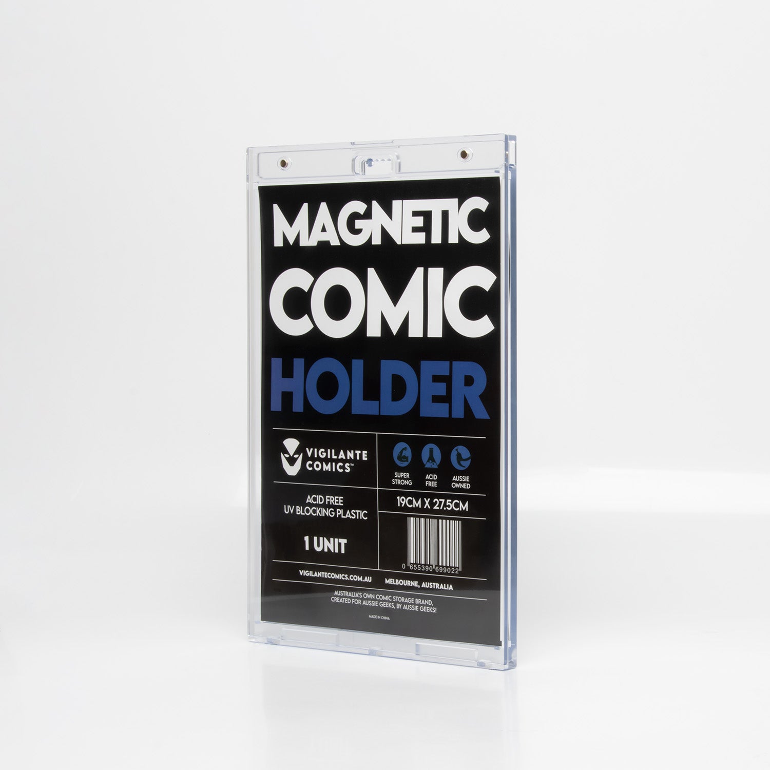 magnetic comic book holder display case strong plastic cover comic protection storage